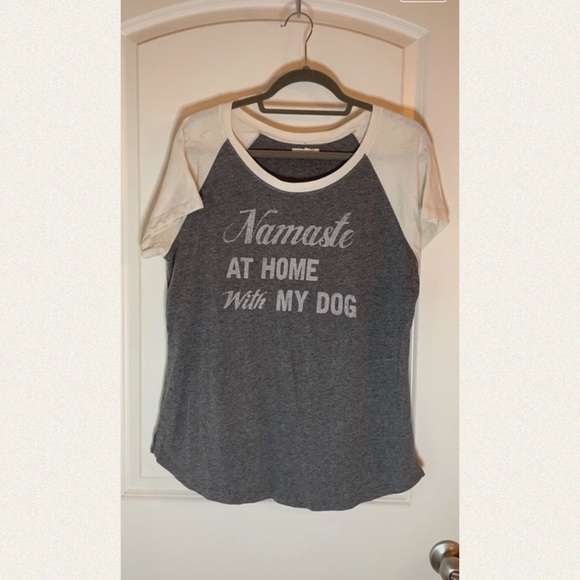 Maurices Tops - Maurices Namaste Home With My Dog Shirt Top Size XL